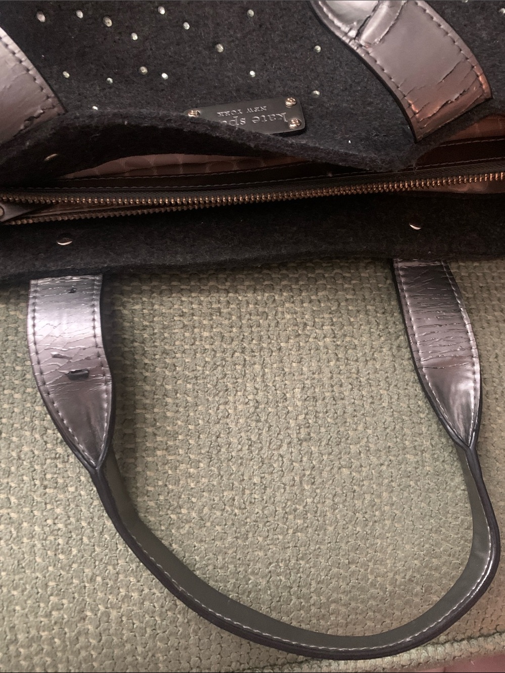 kate spade Black Studded Tote - Picture 13 of 13
